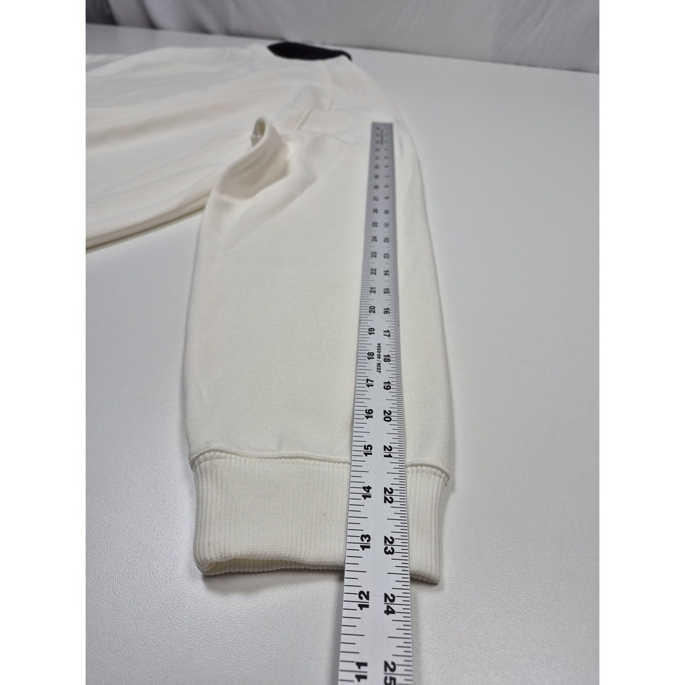 VRST Rugby Polo Shirt Mens L White Pinnacle Long Sleeve Stretch Knit Performance - Picture 11 of 13